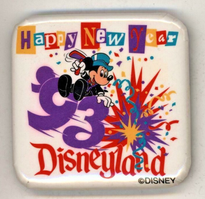 1993 Disneyland Happy New Year! 2" Pinback Button
