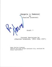 Ron Howard Signed Autographed ANGELS & DEMONS Script COA VD