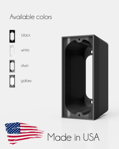 Ring PRO 2 video Doorbell Custom spacer. Mounting bracket wedge 0.5"-3.5" - Afbeelding 1 van 16