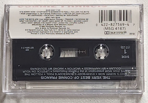 The Very Best Of Connie Francis - Cassette - Picture 2 of 4