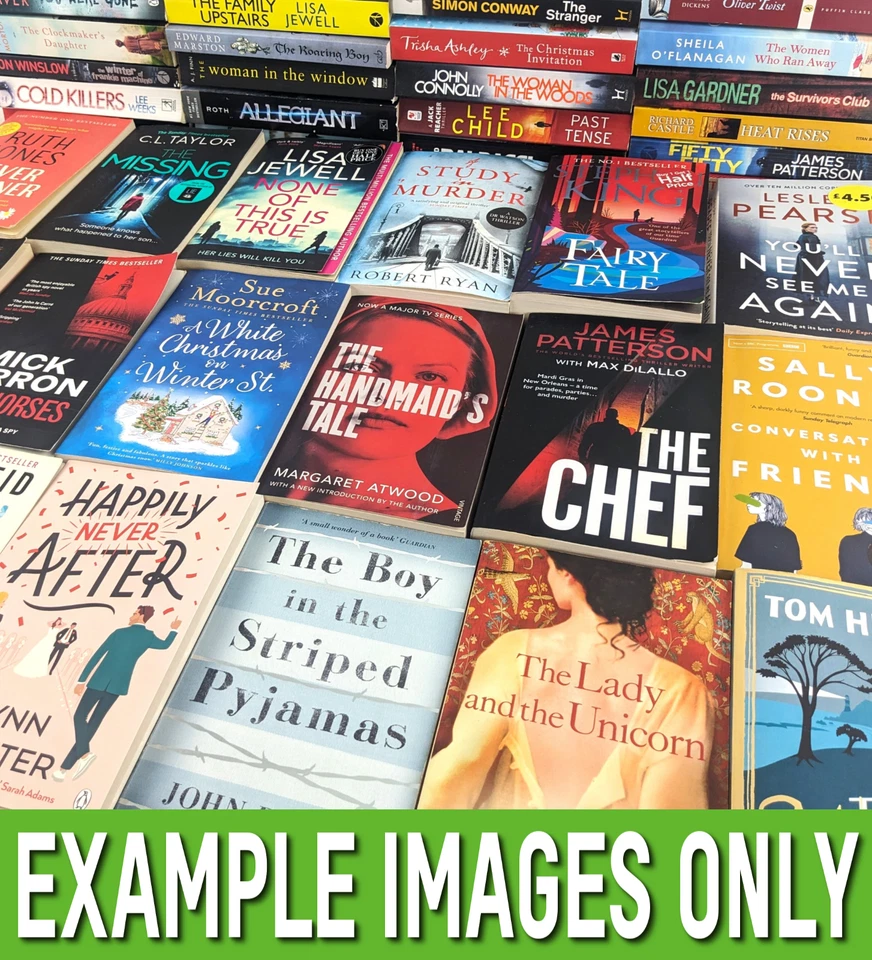 Wholesale Books Job Lot - 40-50 Fiction Books / Novels - FREE SHIPPING - Used F2 - Image 2 of 4