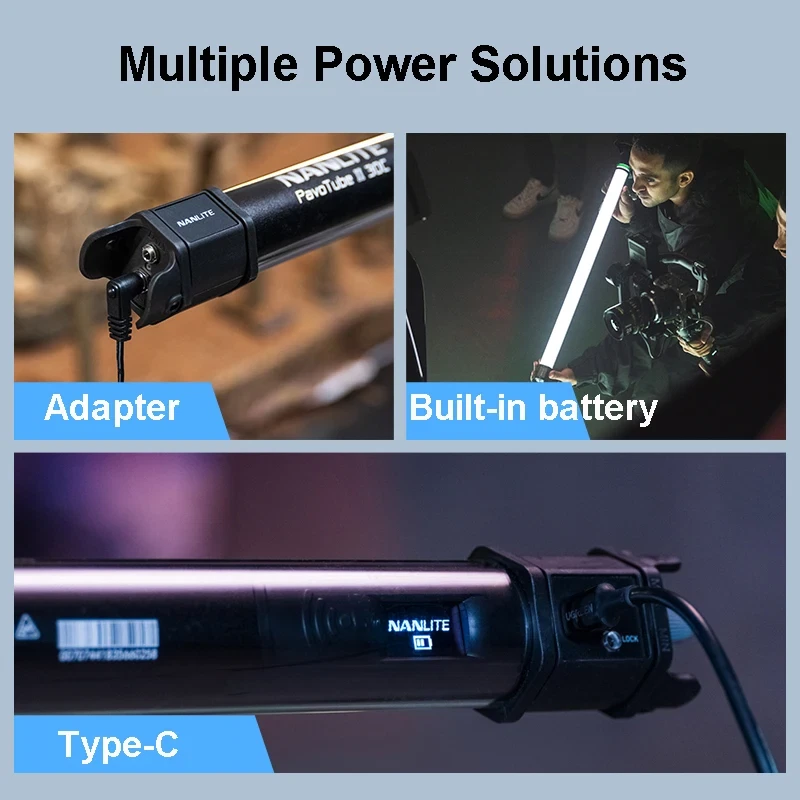 2*Nanlite PavoTube II 30C 4ft 2700K-7500K RGBWW LED Video Tube Light APP Control - Image 3 of 4