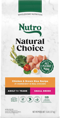 Nutro Natural Choice Small Breed Dog Food Chicken Brown Rice 5lb Bag