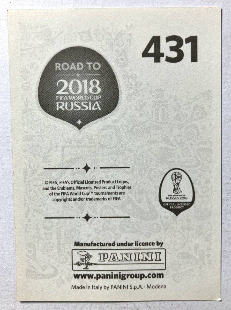 2018 FWC ROAD TO RUSSIA Panini Sticker #431 ORIBE PERALTA Mexico