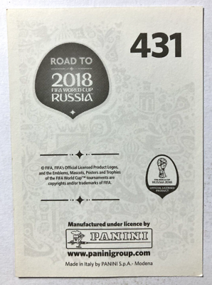 2018 FWC ROAD TO RUSSIA Panini Sticker #431 ORIBE PERALTA Mexico