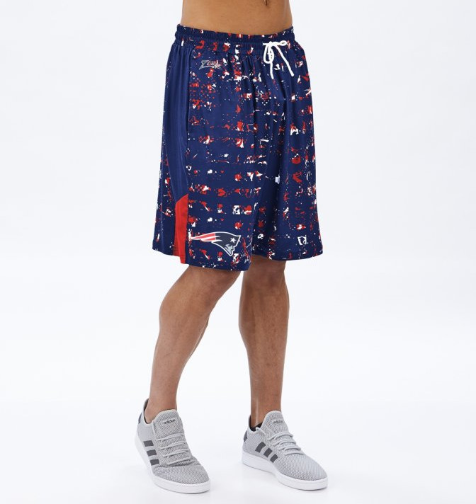 Мужские шорты Zubaz NFL New England Patriots в цветную сетку
