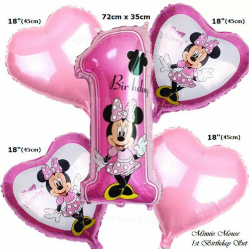Mickey Minnie Mouse Disney Geburtstag Ballons Baby Dusche Geschlecht Enthüllung Party - Bild 5 von 27