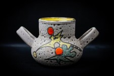 Pot céramique émaillée abstrait écume de mer Fat Lava - Marius Bessone Vallauris