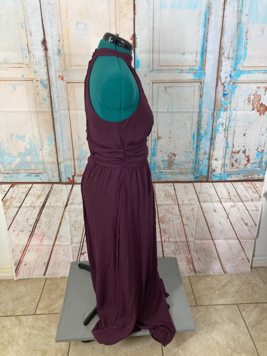 Venus Formal Dress Burgandy Keyhole Back Womens Size 10 Formal Dress Long