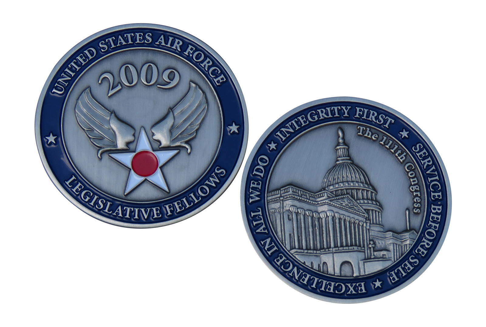 US Air Force Legislative Fellows Challenge Coin