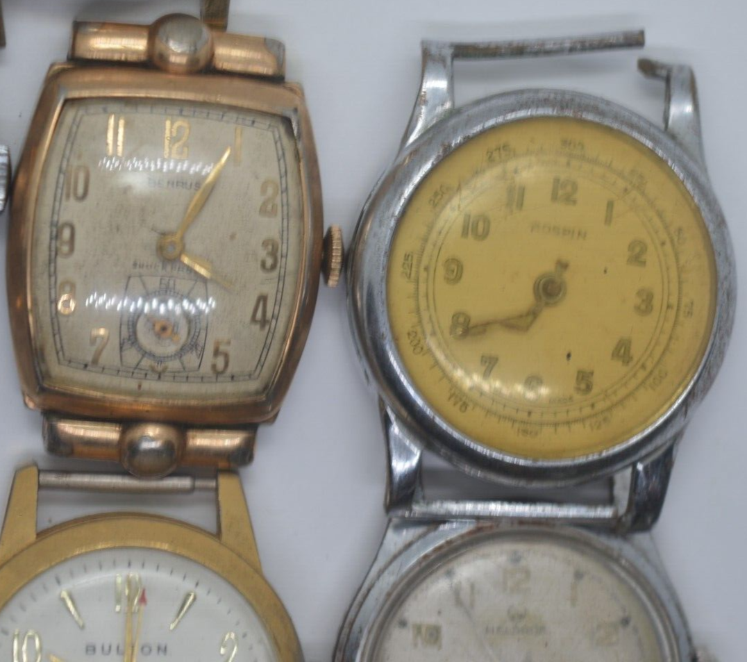 10 VTG Mens wind up watches **HELBROS*BENRUS**LORD ELBAN**TIMEX**BERCO