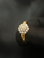 Stunning 0.40 TCW Round Brilliant Cut Diamonds Anniversary Ring 18ct Yellow Gold