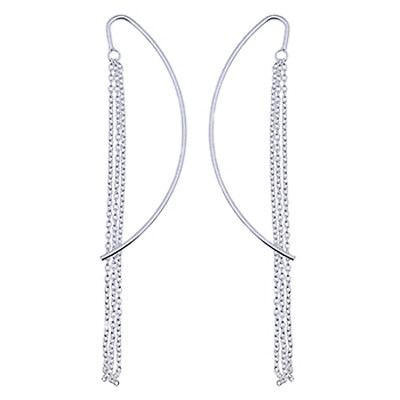 Ohrfäden ''TRIPLE TASSEL'' - MASSIV 925 Sterling Silber