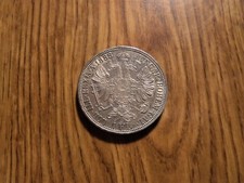 AUSTRIA 1 FLORIN 1880 HIGH GRADE SILVER COIN (373SC)