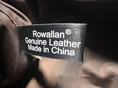 Rowallan Brown Tote Bag/ Shoulder Bag Brown Leather 11x13 - Picture 24 of 24