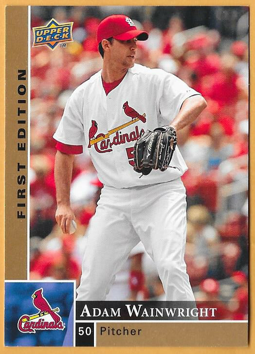 ADAM WAINWRIGHT ST. LOUIS CARDINALS #268 - UPPER DECK FIRST EDITION NM-MT 2009