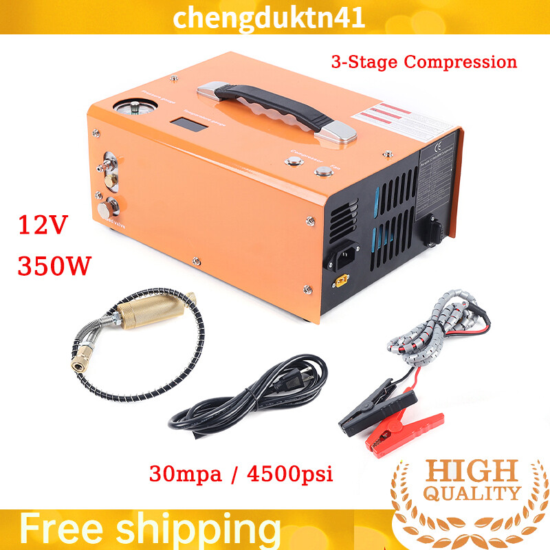 30MPA,4500PSI High Pressure Pump Air Pump Electric Airgun Compressor Auto-Stop