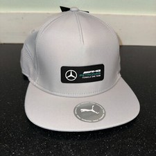 Mercedes Benz Hat AMG Petronas F1 Team Puma Formula One Baseball Cap Silver New
