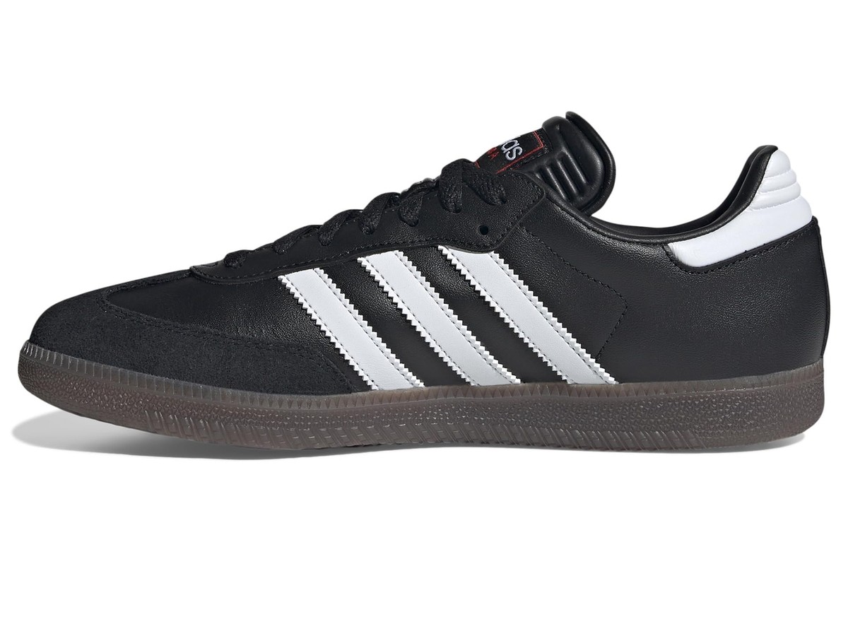 adidas Unisex Samba Indoor Sneaker Black/White/Vivid Red 9.5