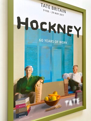 DAVID HOCKNEY RARE LITHOGRAPH PRINT FRAMED TATE MUSEUM POP ART