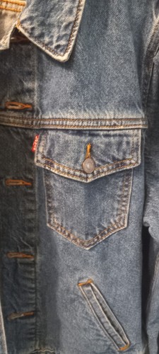 LEVIS WOMENS TRUCKER JEAN JACKET Large DENIM S40117 Excellent Used Condition - Picture 3 of 9