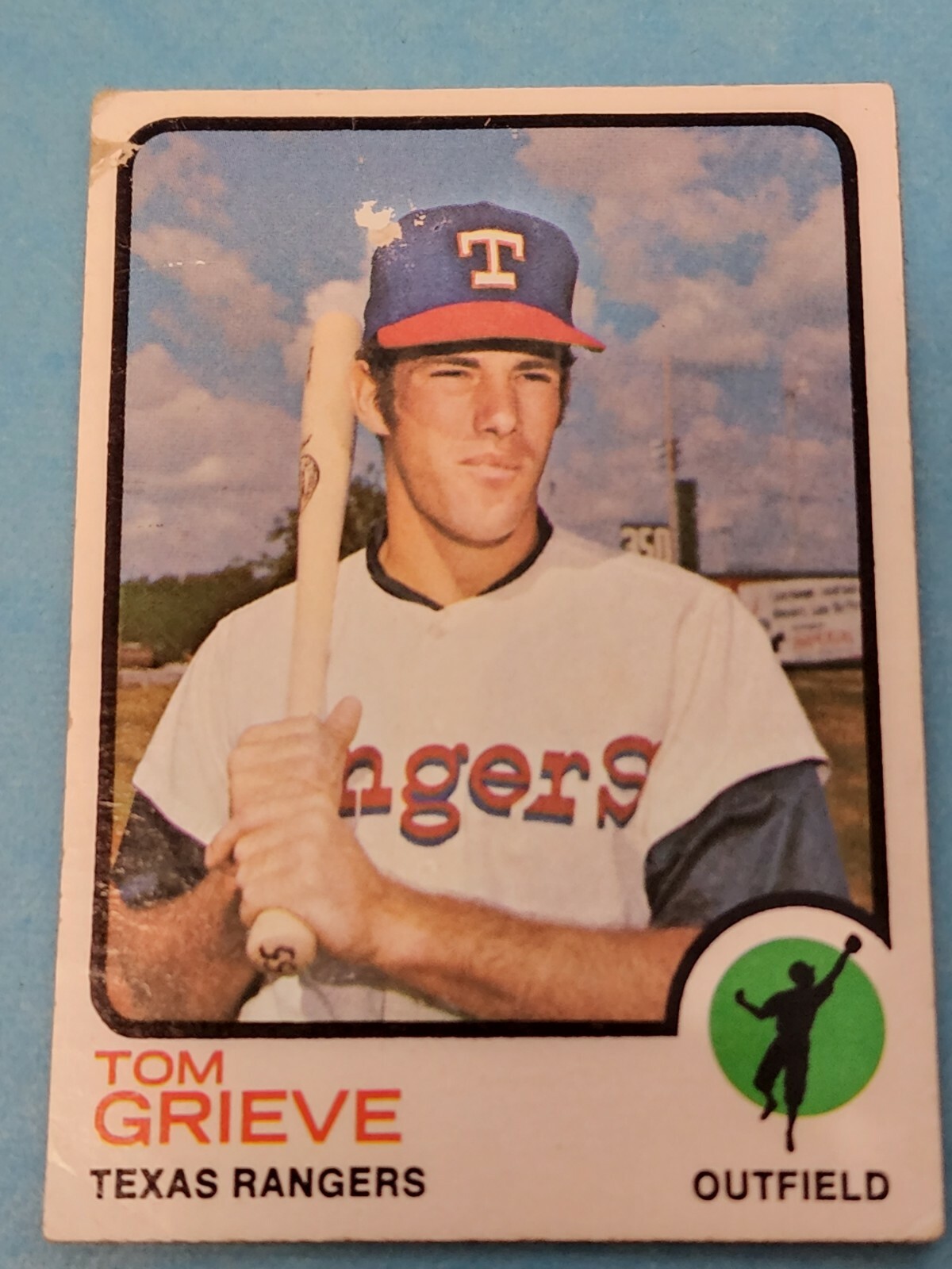 1973 TOPPS #579 TOM GRIEVE TEXAS RANGERS TUFF HIGH NUMBER  Fair/Good