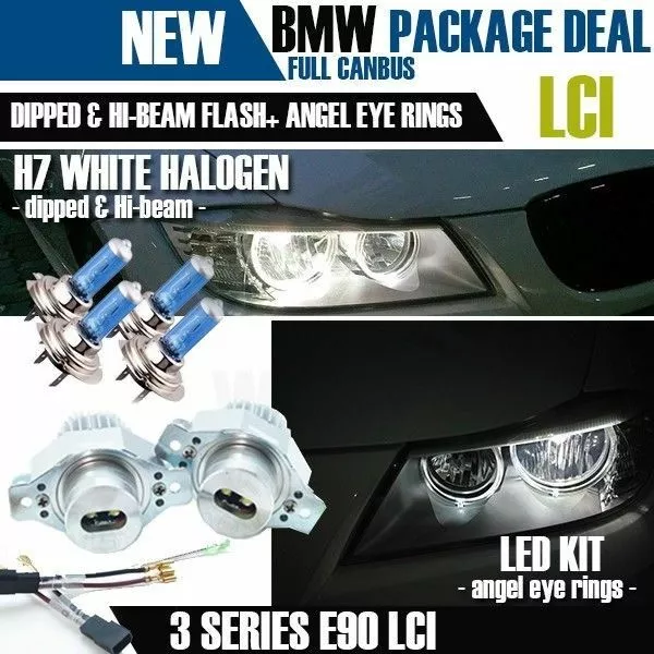 LED ANGEL EYES For BMW 3 Series E90 E91 FACELIFT, WITH HALOGEN