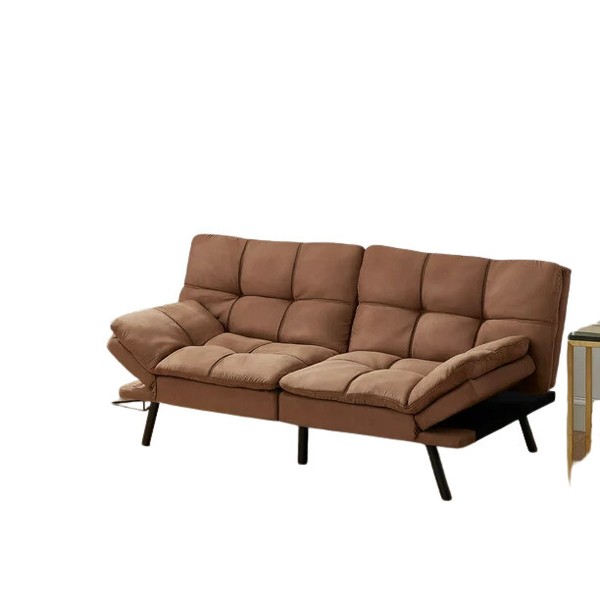 Memory Foam Futon Camel Faux Suede Fabric Beige (MS9501010703) for sale online eBay