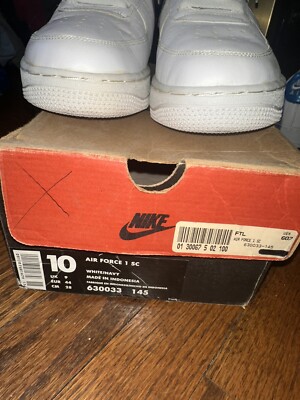 Vintage 1996 Nike Air Force 1 USA Olympics Size 10 630033 145 With
