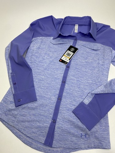 Camisa ajustada con botones Under Armour Heat Gear para mujer • Talla S * Nueva con etiquetas - Imagen 4 de 11