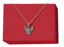 Boy Scout Eagle Scout Necklace Antique Silver Tone 20