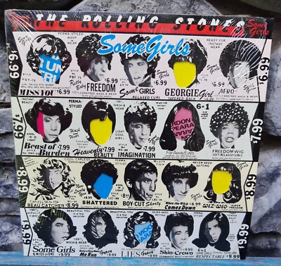 Rolling Stones Some Girls COC 39108 LP Vinyl Record 1978 Diecut Faces