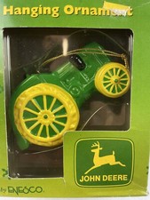 New Enesco John Deere Tractor Hanging Ornament. Holiday, Christmas, Home