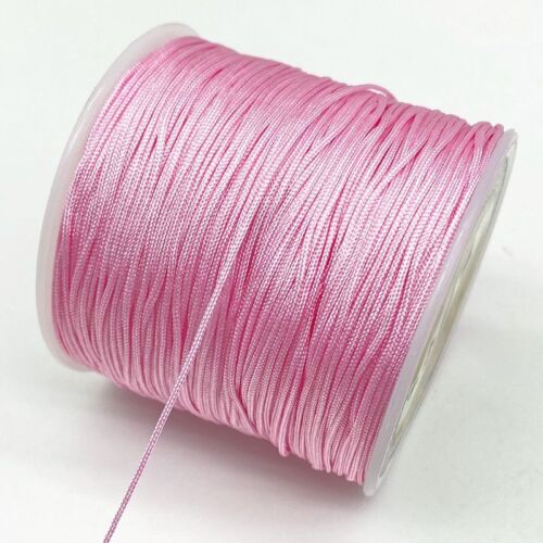 Nylon Cord Thread Chinese Knot Macrame Bracelet Braided String DIY Jewelry 0.8mm - Picture 26 of 50