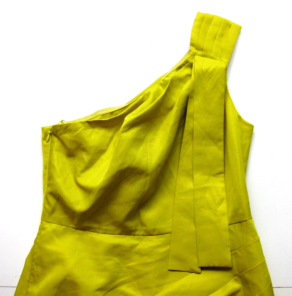 Vestido Matthew Williamson For Impulse amarillo fruncido con un hombro vaina 4 Foto 4 de 4