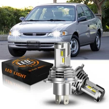 For Toyota Corolla 1998-2000 2X 9003 Front LED Headlight Bulbs High Low Beam