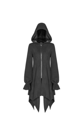 Custom Made to order Goth PUNK Irregular Pointed Hem wool coat plus 1x-10x Y188