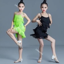 Latin Dance Dress girl Diamond Tassel Professional Competition Suit High-end