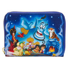 Cartera Loungefly: Disney - Aladdin 30 Aniversario Cremallera Alrededor