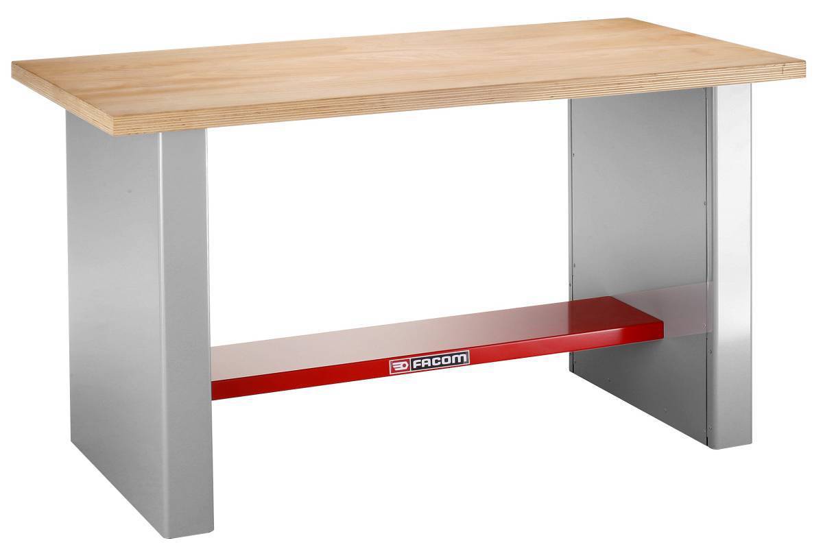 Facom 1500.AA1 1.5 Metre Heavy-Duty Wooden Top Workbench