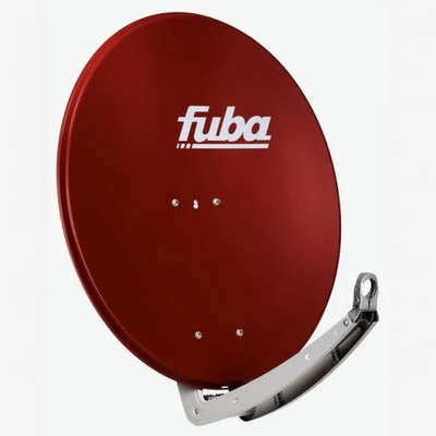 Fuba Satellitenschüssel 78cm Aluminium rot wetterfest LNB-Halterung