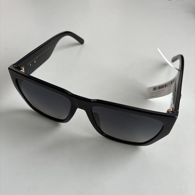 Marc Jacobs Square Logo Polarized Sunglasses Marc 646/S 08AWJ Black 57mm No Case