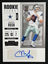 2017 Panini Contenders Cooper Rush Rookie Ticket Autographs Auto RC