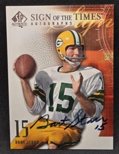 2008 UD SP Authentic Bart Starr Sign Of The Times ON-CARD AUTOGRAPH HOF AUTO