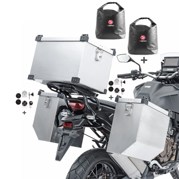 Alukoffer A9 2X41L FüR Bmw F 850 Gs / Adventure + Topcase 45L + Innentaschen-image