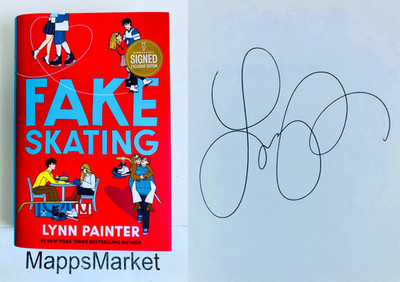 SIGNED Fake Skating by Lynn Painter B&N EXCLUSIVE EDITION (2025, Hardcover)