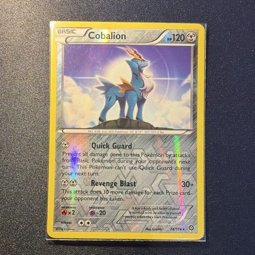 Cobalion 74/114 XY-Steam Siege Reverse Holo Pokemon Card