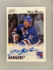 2022 UPPER DECK CLEAR CUT #UT-MM MARK MESSIER AUTO