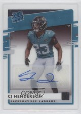 2020 Panini Chronicles Clearly Donruss Rated Rookie CJ Henderson Auto 03rx