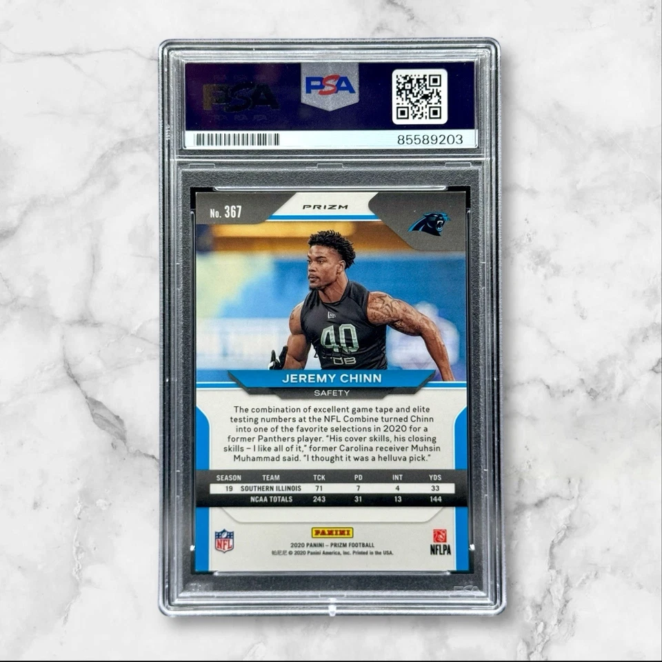 Jeremy Chinn Signed 2020 Prizm Green Scope Refractor #367 AUTO /75 PSA/DNA - Image 2 of 2